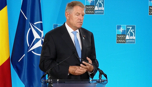 Klaus Iohannis: În final, am decis că soarta NATO este mult mai importantă decât soarta mea politică / Înainte să existe o concluzie finală, am decis să mă retrag din cursă, pentru a permite numirea unui secretar general NATO