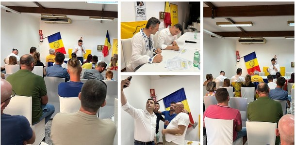AUR - Români stabiliţi în Spania au semnat contractul de înscriere în Planul SIMION pentru a beneficia de o locuinţă la preţuri accesibile  / Ce le-a spus George Simion