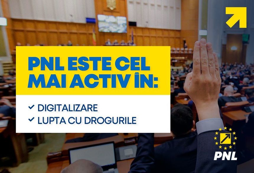 Liberalii se declară campionii legilor pentru digitalizare şi combaterea drogurilor: În perioada februarie-iunie 2024, au fost adoptate 29 de proiecte liberale

