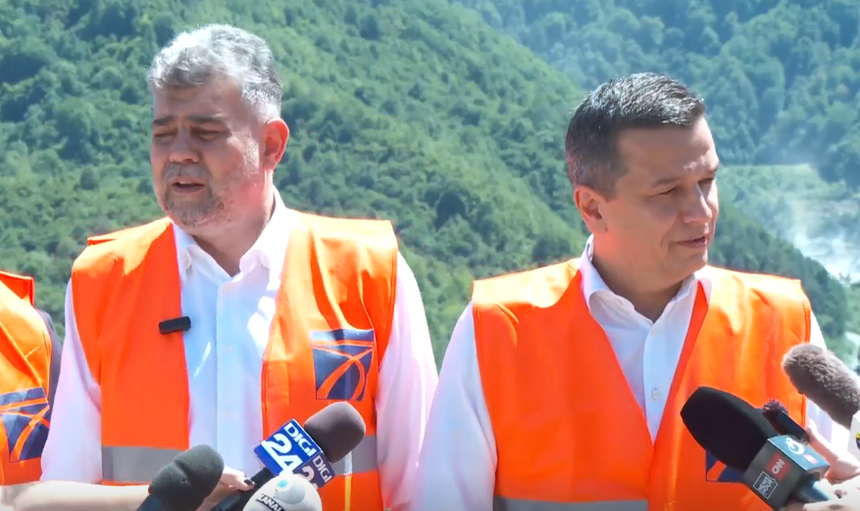 UPDATE - Ciolacu, vizită pe şantierul defrişărilor de pe Valea Oltului: Vestea bună este că Autostrada Sibiu-Piteşti, mult vorbită de toţi miniştrii Transporturilor şi prim-miniştri, pentru prima dată, din vis devine realitate / Ce spune Grindeanu - VIDEO