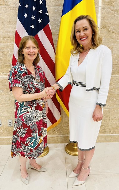 Elena Lasconi, întâlnire cu ambasadorul Statelor Unite la Bucureşti / Agenda discuţiilor  / Lasconi: Relaţia dintre cele două naţiuni este extrem de puternică

