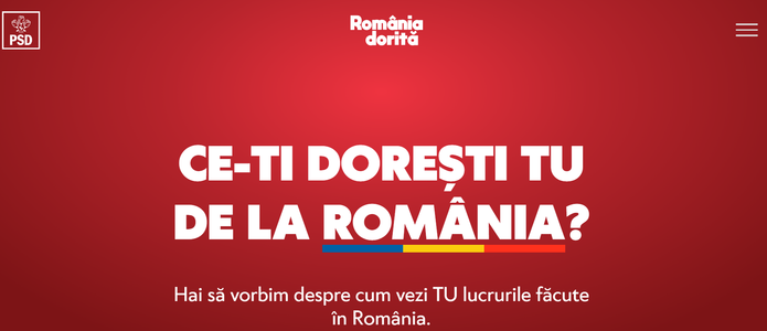 Marcel Ciolacu lansează o platformă program de dezvoltare a României pentru următorii 4 ani, intitulată ”Româniadorită”: Cu cât vor fi mai multe mesaje şi soluţii, cu atât mai bun şi legitim va fi acest Plan pentru România!