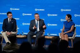 Nicolae Ciucă, la conferinţa Globsec de la Praga: Am prezentat, cu mândrie, exemplul României ca pe o poveste de succes, în care adversari politici şi-au unit forţele pentru a guverna ţara într-o perioadă dificilă