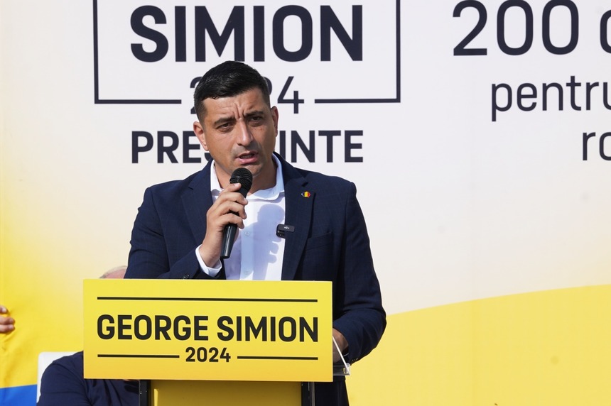 Candidatul AUR la Preşedinţie, George Simion, spune că nu ar încuraja intrarea României în zona Euro, el susţinând ”suveranitatea monetară”