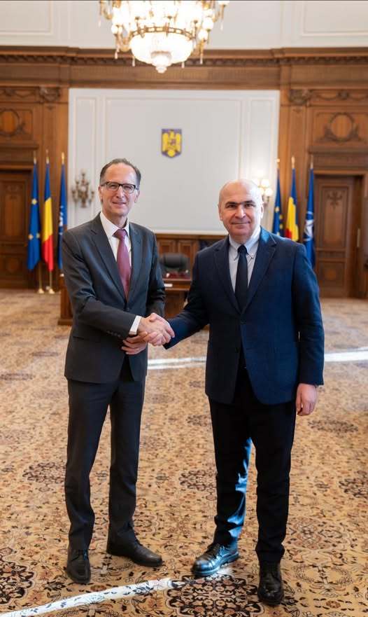 Ilie Bolojan, preşedintele Senatului, întâlnire cu ambasadorul Germaniei în România: Discuţii privind situaţia politică actuală din România şi Germania, provocările şi oportunităţile comune din contextul european