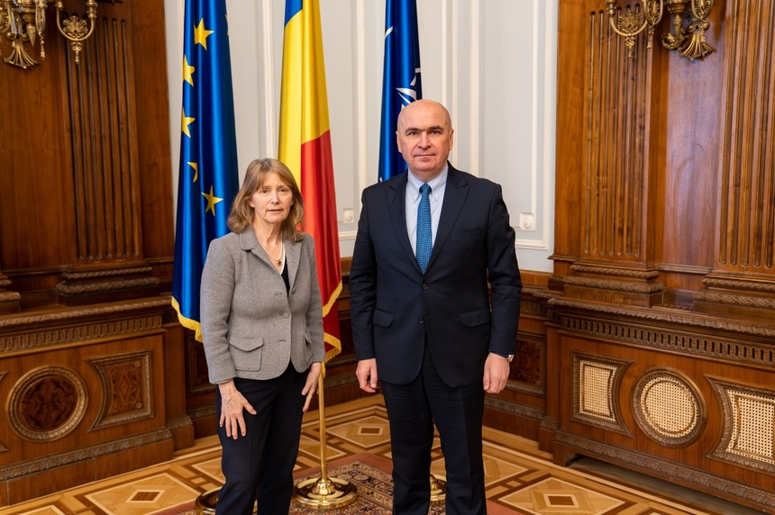 Preşedintele Senatului, Ilie Bolojan, a primit-o pe Kathleen Kavalec, ambasadoarea SUA în România / Discuţii privind Parteneriatul Strategic dintre România şi Statele Unite ale Americii