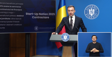 Ministrul Economiei, despre programul Start-Up Nation: Vorbim despre o finanţare care vine exclusiv din fonduri europene, 450 de milioane de euro, cea mai mare alocare de la debutul acestui program
