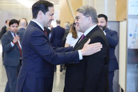 Ministrul de Externe, Emil Hurezeanu, discuţii cu secretarul de stat american Marco Rubio: Suntem pregătiţi să colaborăm pentru a consolida Parteneriatul nostru Strategic în beneficiul cetăţenilor ţărilor noastre