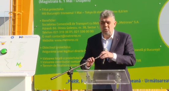 Ciolacu: Construcţia metroului spre Aeroportul Otopeni este mai mult decât un proiect de infrastructură, este un simbol al progresului, al ambiţiei şi al angajamentului nostru faţă de viitor / Bucureştiul merită să fie un exemplu de modernitate