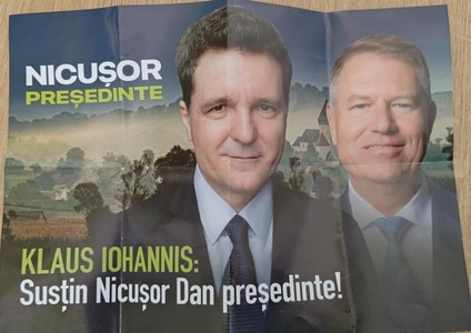 Nicuşor Dan a reclamat la Poliţie distribuirea pliantelor care arată că fostul preşedinte Klaus Iohannis i-ar susţine candidatura