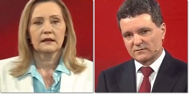 Dezbatere electorală - Dialog între Lasconi şi Nicuşor Dan - Lasconi: Ai minţit de mai multe ori şi pot să îţi dovedesc / Nicuşor Dan: Nu am minţit niciodată / Lasconi: Jură pe Bliblie