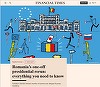 Financial Times: Votul de duminică va marca începutul unuia dintre cele mai controversate şi imprevizibile evenimente politice din istoria postcomunistă a României