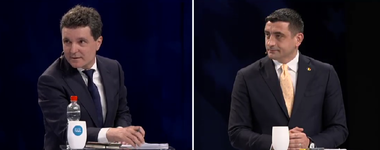 Dezbatere electorală - Nicuşor Dan, întrebat de Simion ce părere are despre PSD: E partenerul dumneavoastră în multe consilii judeţene/ Diferenţa între noi este că eu nu pretind că sunt şi sistem şi anti-sistem deodată/ Simion: Sunteţi doar sistem