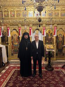 Consilierul prezidenţial Cristian Diaconescu a vizitat Reprezentanţa Bisericii Ortodoxe Române din Ierusalim - FOTO
