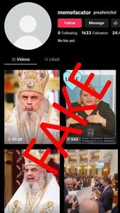 ALEGERI PREZIDENŢIALE 2025 - MAI anunţă identificarea şi raportarea unui cont de TikTok care difuzează conţinut manipulator de tip deepfake, pentru a discredita un candidat la alegerile prezidenţiale