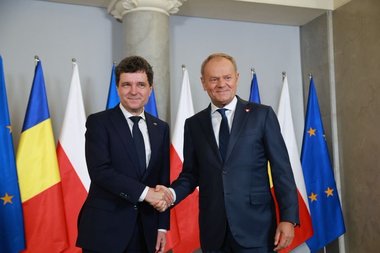 Aflat la Varşovia, preşedintele ales Nicuşor Dan s-a întâlnit cu premierul polonez Donald Tusk