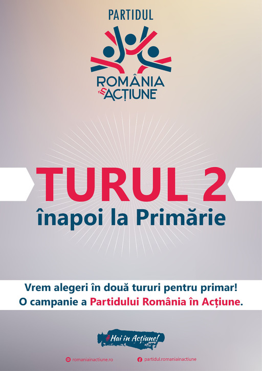 Un partid neparlamentar, dar cu reprezentare locală în administraţii din Prahova şi Dâmboviţa, lansează iniţiativa: „Aducem Turul doi înapoi la primărie”
