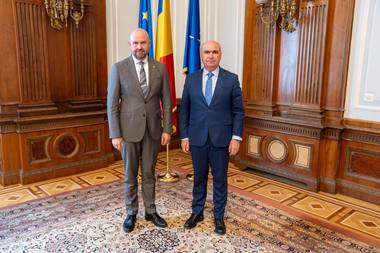 Preşedintele Senatului, Ilie Bolojan, întâlnire cu viceprim-ministrul Republicii Moldova, pe tema cooperării transfrontaliere dintre România şi Republica Moldova