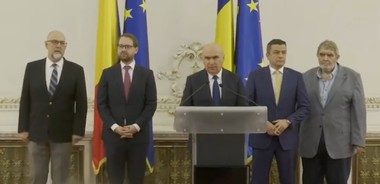 A fost semnat Acordul politic pentru formarea coaliţiei de guvernare, care cuprinde rotaţia ocupării funcţiei de prim-ministru: premier PNL, în perioada iunie 2025 - aprilie 2027, premier PSD, între aprilie 2027 - decembrie 2028