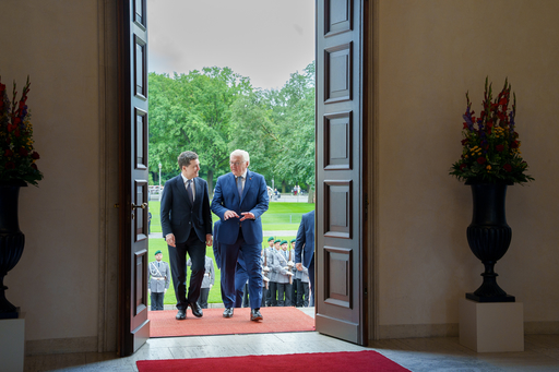 Nicuşor Dan, întrevedere cu preşedintele Germaniei, Frank-Walter Steinmeier/ Cei doi şefi de stat au încurajat Guvernele şi companiile din ambele ţări să intensifice cooperarea economică, comercială şi investiţională