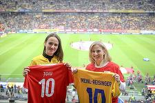 UPDATE - Ministrul de Externe, Oana Ţoiu, în tribună pe Arena Naţională cu omologul din Austria / Ţoiu: Fie ca cea mai bună echipă să câştige - FOTO