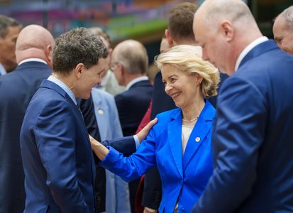 Nicuşor Dan: Zi extrem de încărcată la reuniunea liderilor UE de la Bruxelles. Este important să avansăm în implementarea proiectelor de securitate şi apărare în strânsă coordonare UE-NATO