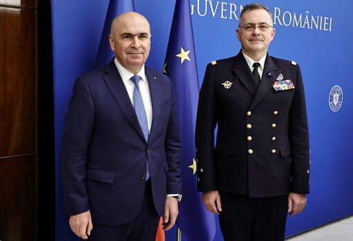 Premierul Ilie Bolojan, la întâlnirea cu amiralul Pierre Vandier, Comandantul Suprem Aliat pentru Transformare-SACT: Obiectivul României este consolidarea poziţiei Alianţei de descurajare şi o politică solidă de apărare pe termen lung