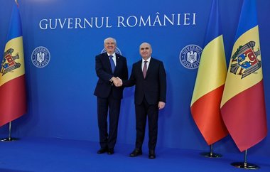 Premierul Ilie Bolojan l-a primit pe prim-ministrul Republicii Moldova, Alexandru Munteanu, la Palatul Victoria