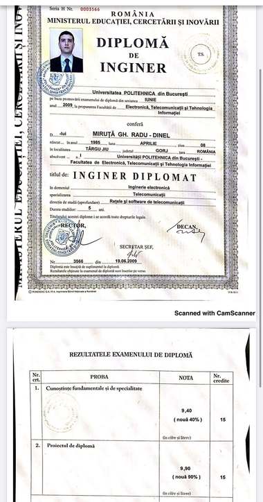 Ministrul Economiei, Radu Miruţă, îşi publică diplomele, după ce a fost atacat de Victor Ponta: Răspund din respect pentru oamenii plătitori de taxe, care au dreptul să afle adevărul / Doctoratul meu e pe bune, nu ca al dumneavoastră