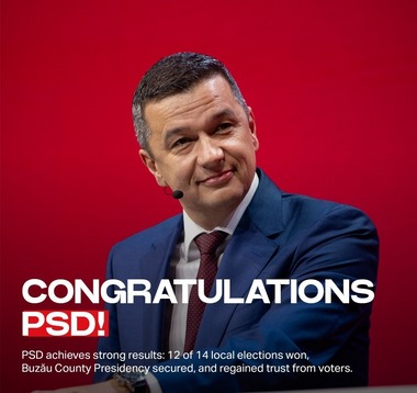Socialiştii europeni, mesaj pentru PSD după alegerile de duminică: Câştigarea a 12 din 14 competiţii deschise reflectă încrederea alegătorilor în munca constantă desfăşurată la nivel local şi naţional

