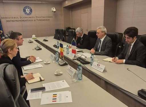 Ministrul Economiei, discuţii cu Ambasadorul Franţei în România, despre iniţiativa SAFE şi despre necesitatea consolidării capacităţilor industriale europene