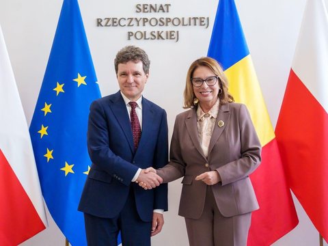 Nicuşor Dan, întâlnire cu Mareşalul Seimului, Włodzimierz Czarzasty şi al Senatului, Małgorzata Kidawa-Błońska, în Polonia: Am subliniat prietenia dintre naţiunile noastre, legate de legături istorice profunde şi de un parteneriat strategic vital