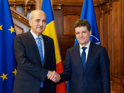 Preşedintele Nicuşor Dan, întâlnire cu Numan Kurtulmuş, Preşedintele Marii Adunări Naţionale a Turciei, la Palatul Cotroceni: Dialogul nostru a reconfirmat prietenia durabilă şi Parteneriatul Strategic care leagă România şi Turcia încă din 2015
