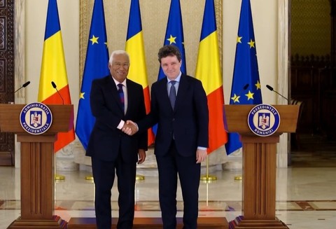 Preşedintele Consiliului European, António Costa, vine în România. Va fi primit de preşedintele Nicuşor Dan, la Palatul Cotroceni