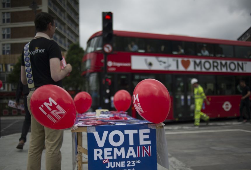 Traderii din City of London vor paria miliarde în funcţie de rezultatul referendumului privind Brexit