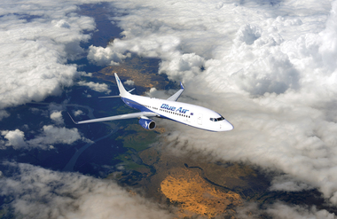 Blue Air operează zborurile charter în condiţii normale sâmbătă către aeroportul din Antalya