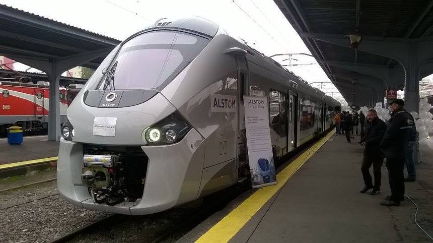 Alstom a prezentat la Bucureşti trenul de ultimă generaţie Coradia, cu care se testează liniile modernizate ale CFR SA