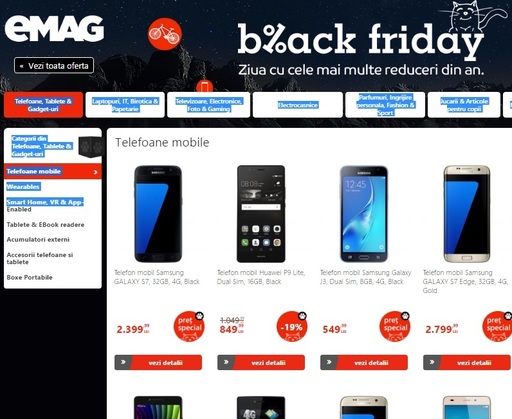 Black Friday - Stanciu, eMag: Valoarea totală a comenzilor ar putea depăşi 250 de milioane de lei 