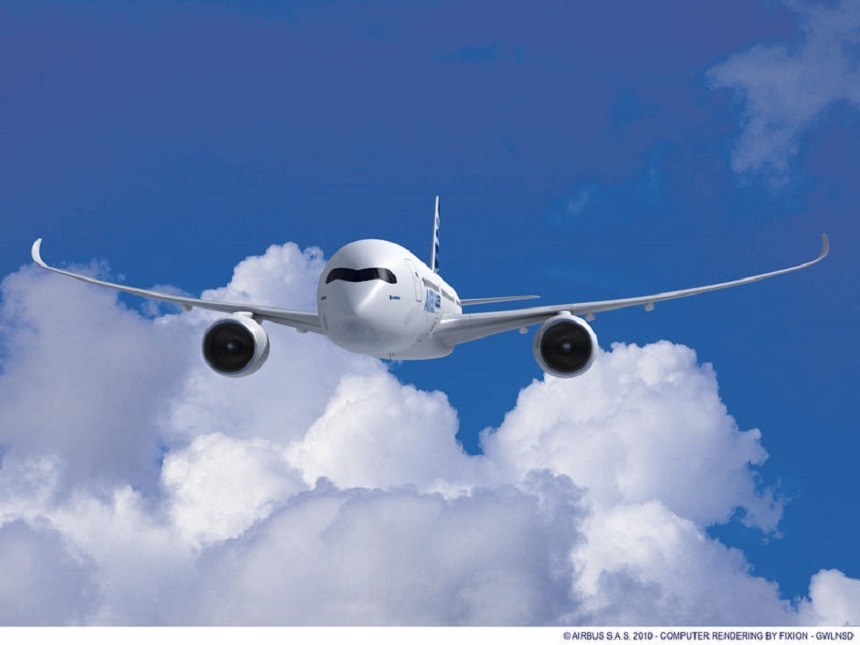 Cea mai mare versiune a avionului Airbus A350 va efectua joi primul său zbor