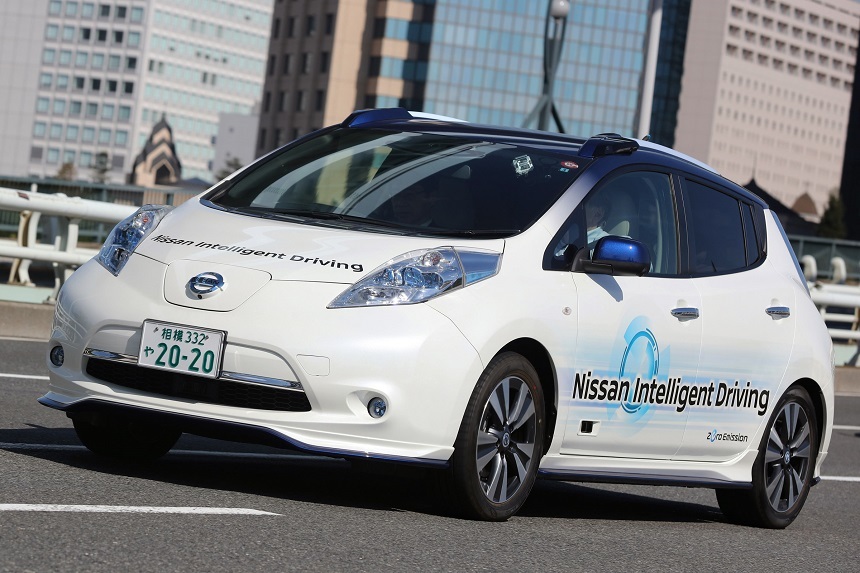 Nissan a început la Londra primele teste din Europa ale vehiculului său autonom