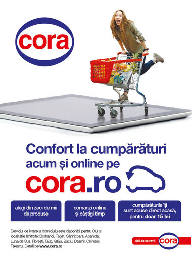 Cora România a extins în Cluj serviciul de cumpărături online