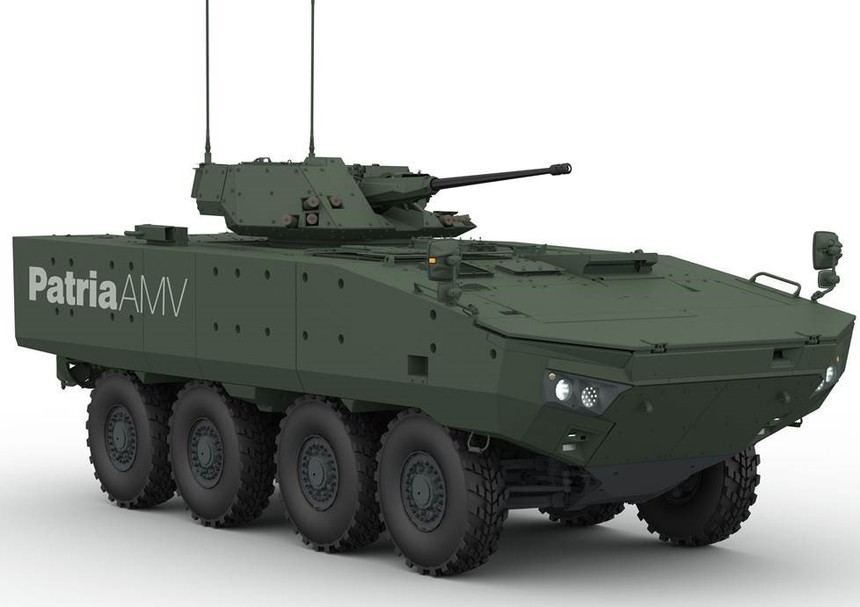 Grupul finlandez Patria a transmis autorităţilor române proiectul de producţie pentru vehiculul blindat Patria AMV 