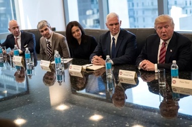 Trump s-a întâlnit cu şefii a 18 companii de tehnologie pentru modernizarea sistemelor IT ale guvernului