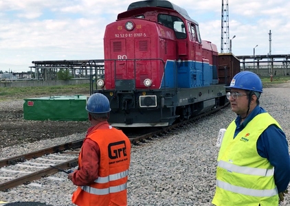 OMV Petrom a investit 1,7 milioane de euro într-un nou tronson de cale ferată din interiorul rafinăriei Petrobrazi 