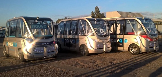Navya Technologies testează mini-autobuze autonome în districtul de afaceri al Parisului