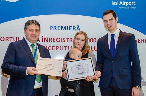 Pentru prima dată în istoria sa, Aeroportul din Iaşi a atins cifra de un milion de pasageri în decursul unui an