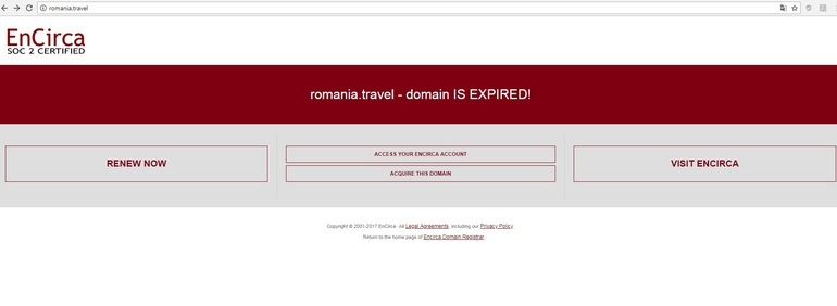 UPDATE - Site-ul oficial de turism al României, închis pentru neplată. Portalul a redevenit activ după ce ministrul Turismului a plătit pentru reactivarea domeniului