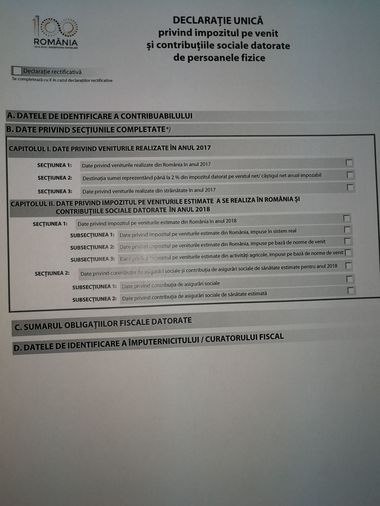 Teodorovici: Un milion de contribuabili ar trebui să depună Declaraţia unică
