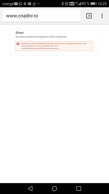 STS a anunţat un atac informatic la site-ul CNAIR. Site-ul a repornit după o pauză de câteva ore