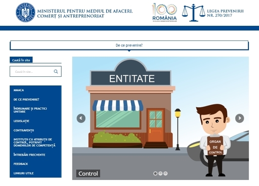 Ministerul pentru Mediul de Afaceri: A devenit operaţional portalul destinat informării asupra mecanismului prevenirii 